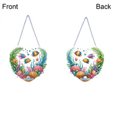 Load image into Gallery viewer, Acrylic Special Shape Love Beach Diamond Painting Hanging Pendant for Art Crafts