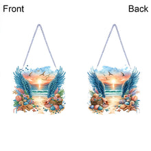 Load image into Gallery viewer, Acrylic Special Shape Love Beach Diamond Painting Hanging Pendant for Art Crafts