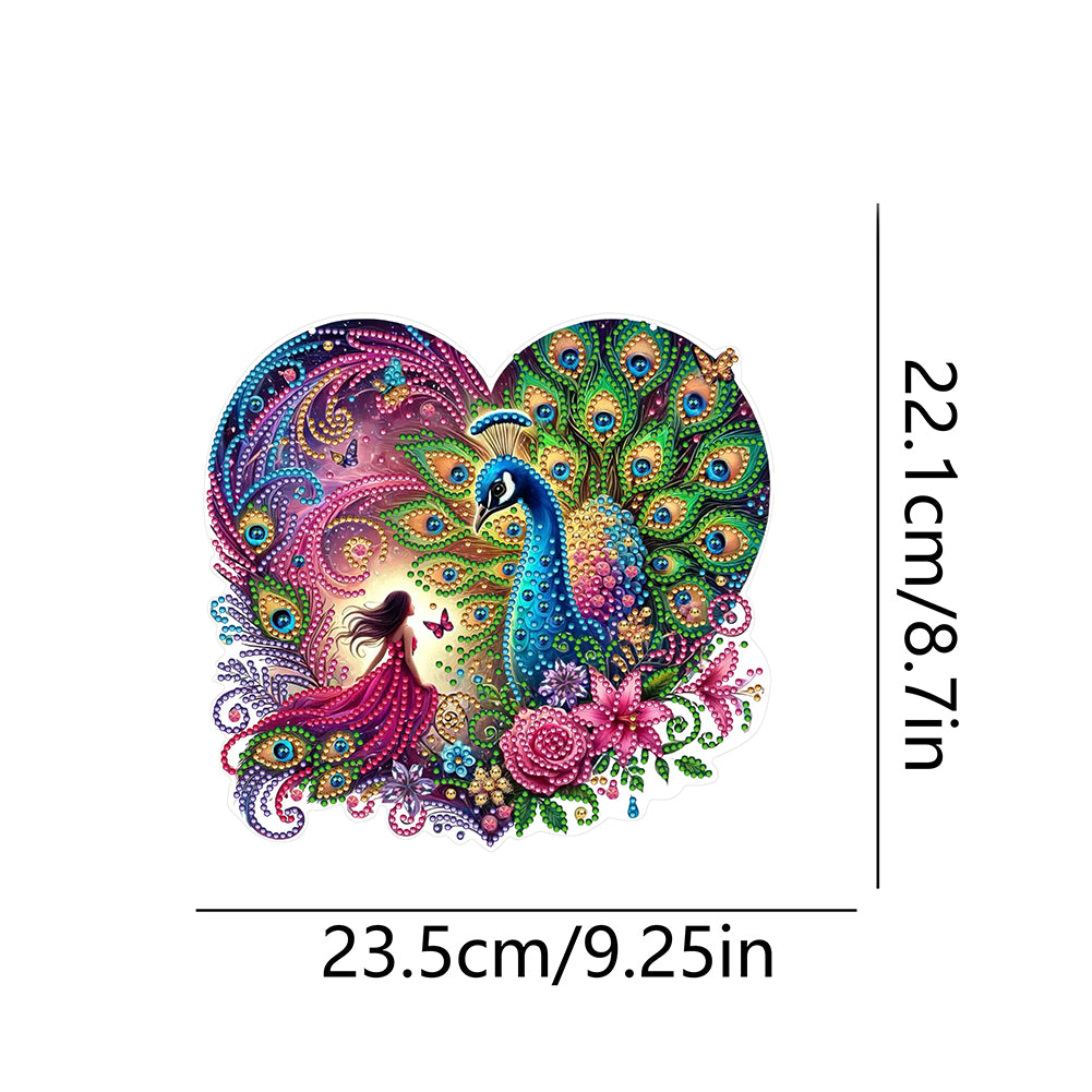Acrylic Special Shape Love Beach Diamond Painting Hanging Pendant for Art Crafts