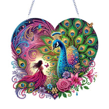 Load image into Gallery viewer, Acrylic Special Shape Love Beach Diamond Painting Hanging Pendant for Art Crafts