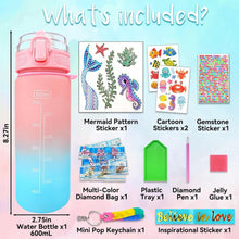 Load image into Gallery viewer, 600ml DIY Diamond Painting Water Cup Water Bottle Diamond Painting Kit for Girls