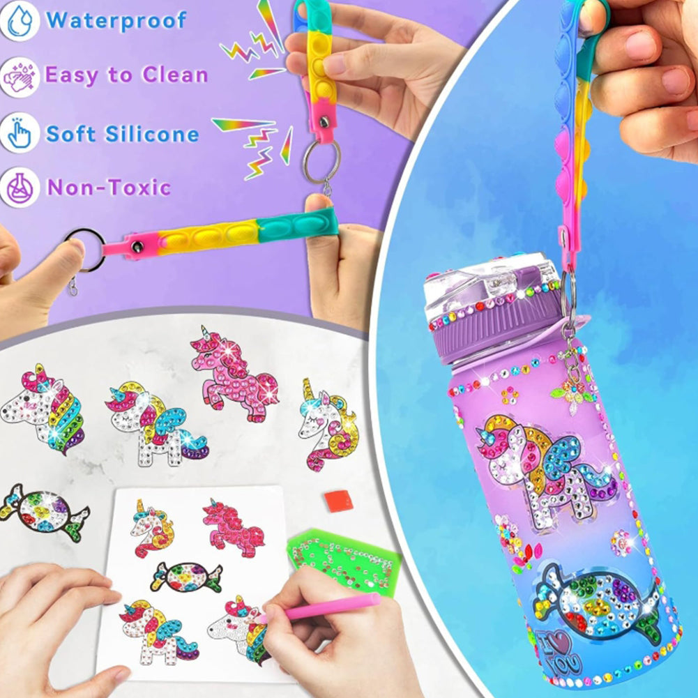 600ml DIY Diamond Painting Water Cup Water Bottle Diamond Painting Kit for Girls