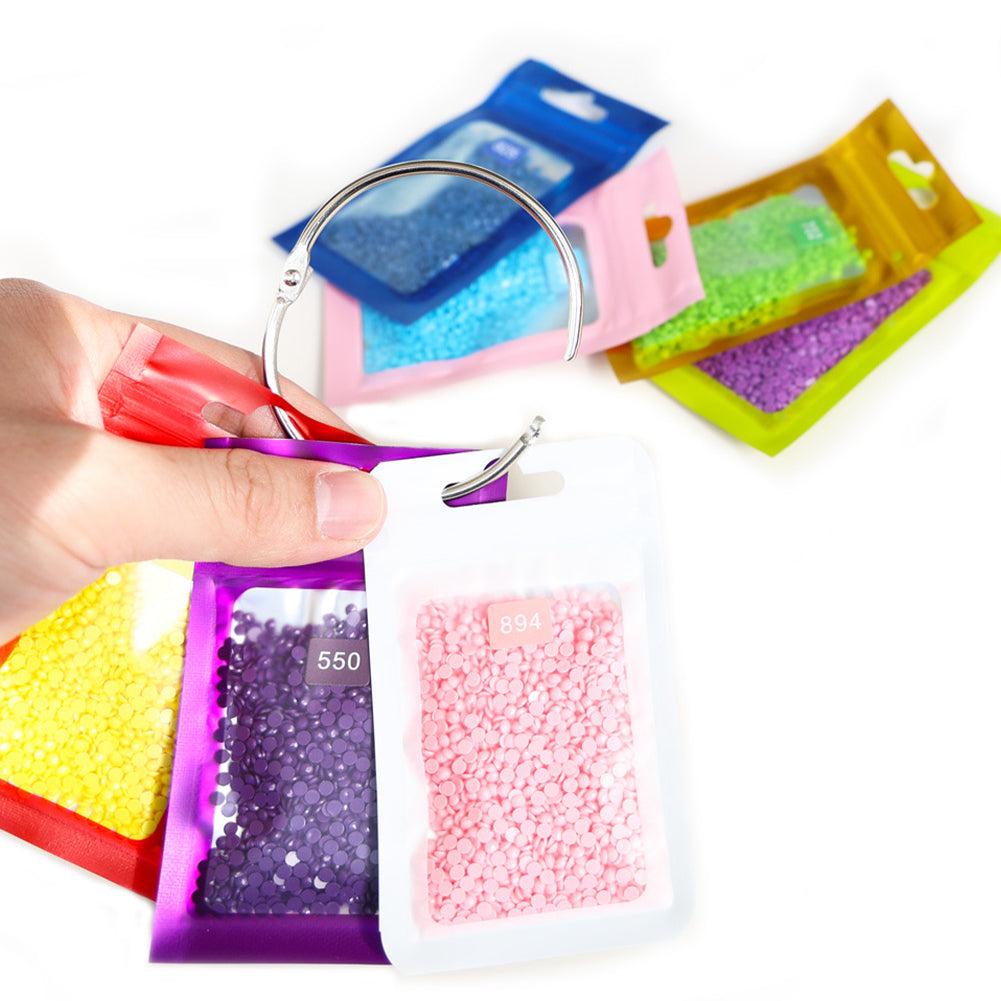 50pcs DIY Diamond Painting Tools Self Adhesive Bags for Craft Supplies Storage
