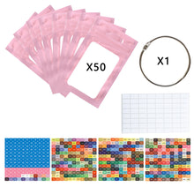 Load image into Gallery viewer, 50pcs DIY Diamond Painting Tools Self Adhesive Bags for Craft Supplies Storage