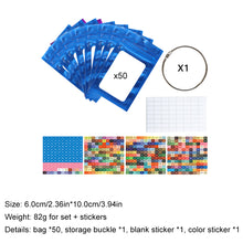 Load image into Gallery viewer, 50pcs DIY Diamond Painting Tools Self Adhesive Bags for Craft Supplies Storage