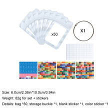 Load image into Gallery viewer, 50pcs DIY Diamond Painting Tools Self Adhesive Bags for Craft Supplies Storage