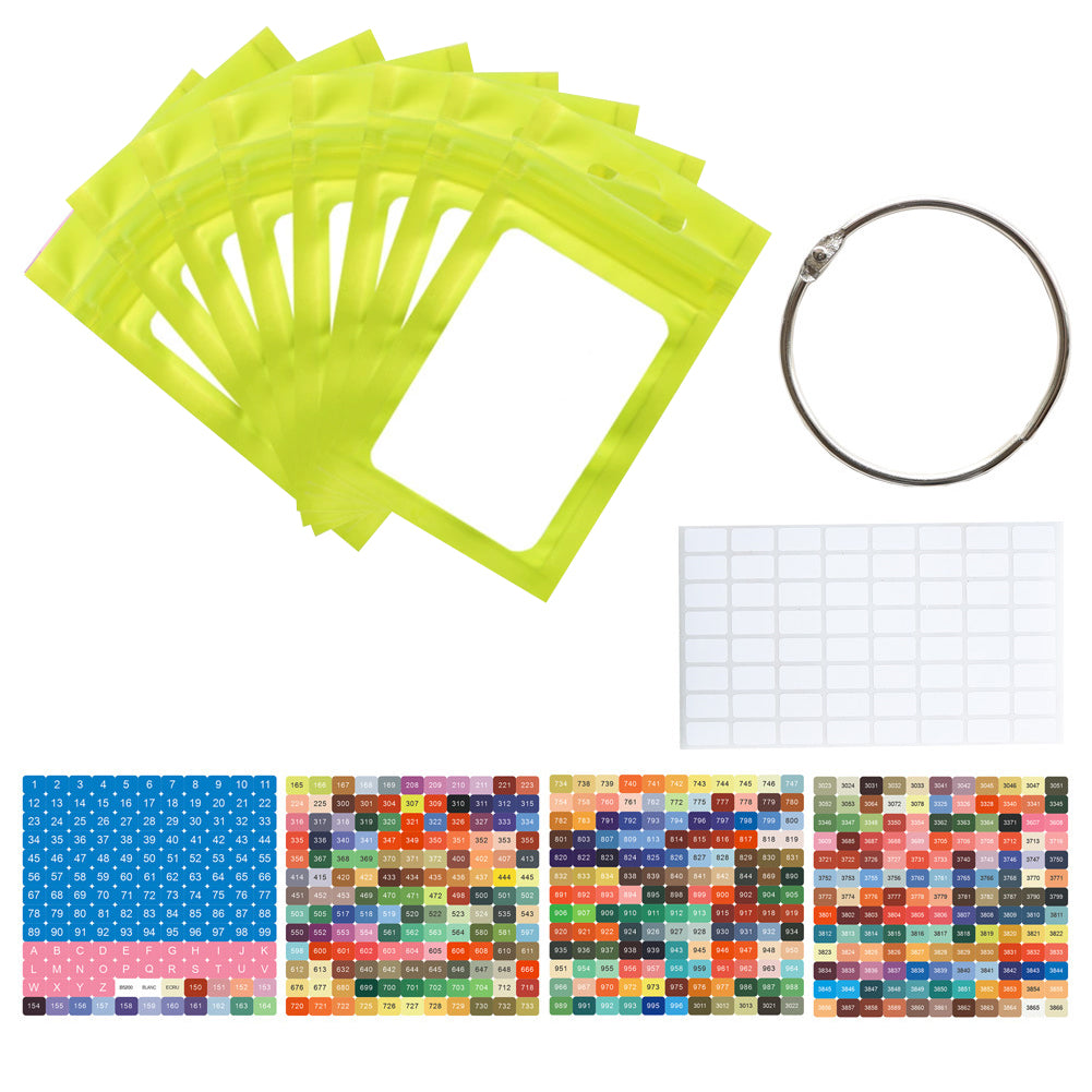 50pcs DIY Diamond Painting Tools Self Adhesive Bags for Craft Supplies Storage