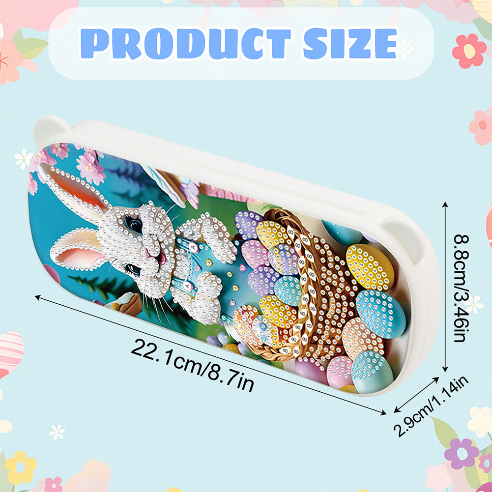 Diamond Painting Storage Box Independence Day Wooden Jewelry Case for Art Crafts