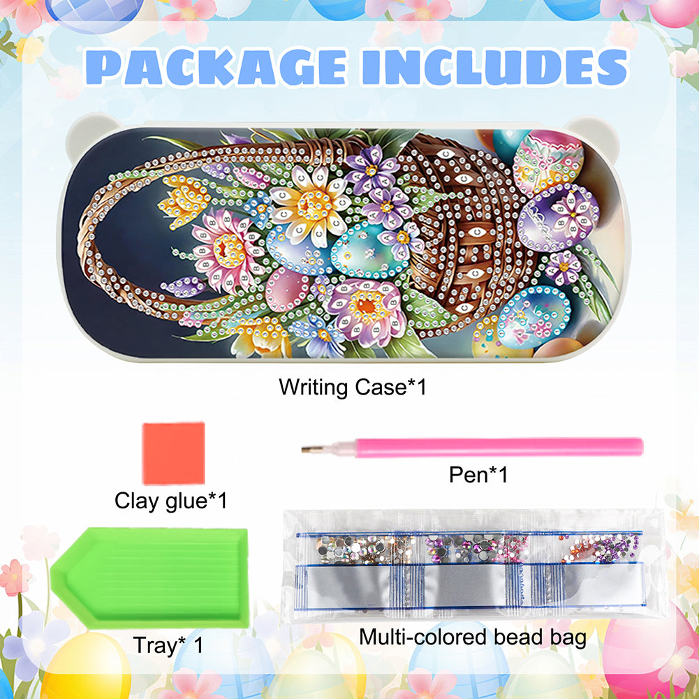 Diamond Painting Storage Box Independence Day Wooden Jewelry Case for Art Crafts