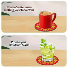 Load image into Gallery viewer, 6Pcs Wooden Football Club DIY Diamond Art Coaster Crafts with Rack for Beginners