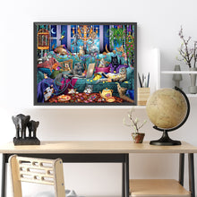 Load image into Gallery viewer, Diamond Painting - Full Round - Cat Party (50*40CM)