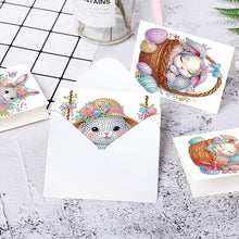 Load image into Gallery viewer, 6pcs Easter Diamond Painting Greeting Cards DIY Handmade Arts Crafts for Easter