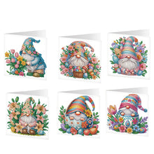 Load image into Gallery viewer, 6pcs Easter Diamond Painting Greeting Cards DIY Handmade Arts Crafts for Easter