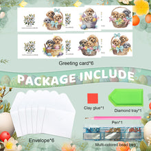 Load image into Gallery viewer, 6pcs Easter Diamond Painting Greeting Cards DIY Handmade Arts Crafts for Easter