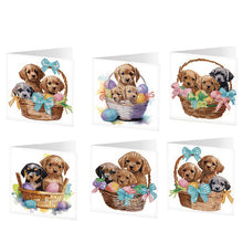 Load image into Gallery viewer, 6pcs Easter Diamond Painting Greeting Cards DIY Handmade Arts Crafts for Easter