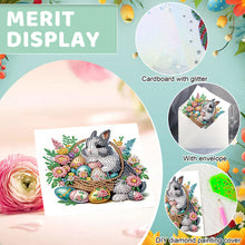 Load image into Gallery viewer, 6pcs Easter Diamond Painting Greeting Cards DIY Handmade Arts Crafts for Easter