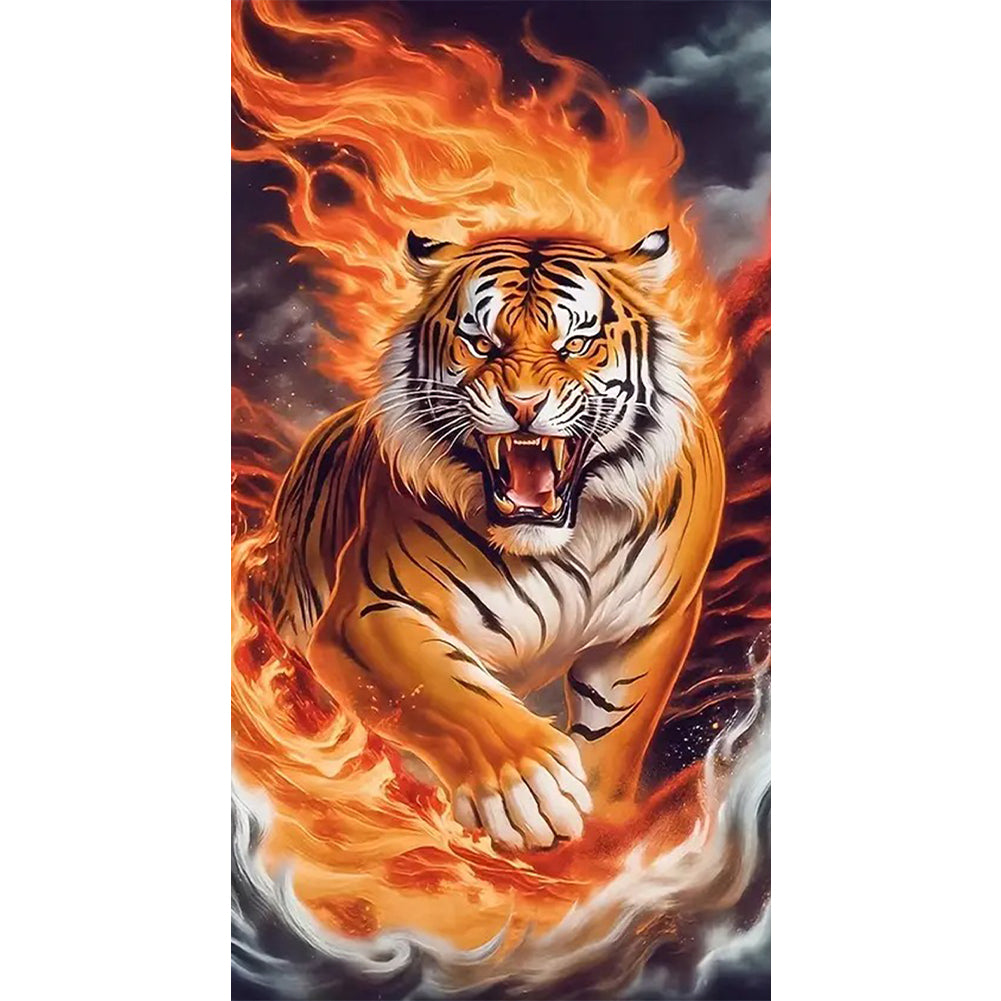 Diamond Painting - Full Round - Tiger (40*70CM)