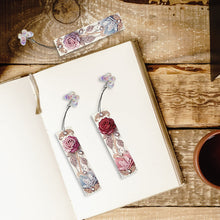 Load image into Gallery viewer, 3Pcs Flower Diamond Painting Bookmarks with Pendant 5D Diamond Art Bookmark Kits