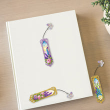 Load image into Gallery viewer, 3Pcs Flower Diamond Painting Bookmarks with Pendant 5D Diamond Art Bookmark Kits