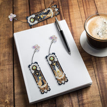 Load image into Gallery viewer, 3Pcs Flower Diamond Painting Bookmarks with Pendant 5D Diamond Art Bookmark Kits