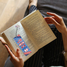 Load image into Gallery viewer, 4Pcs Special Shaped Independence Day Diamond Painting Bookmark for Reading Lover