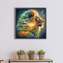 Load image into Gallery viewer, Diamond Painting - Full Square - Lion Silhouette (50*50CM)