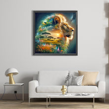 Load image into Gallery viewer, Diamond Painting - Full Square - Lion Silhouette (50*50CM)