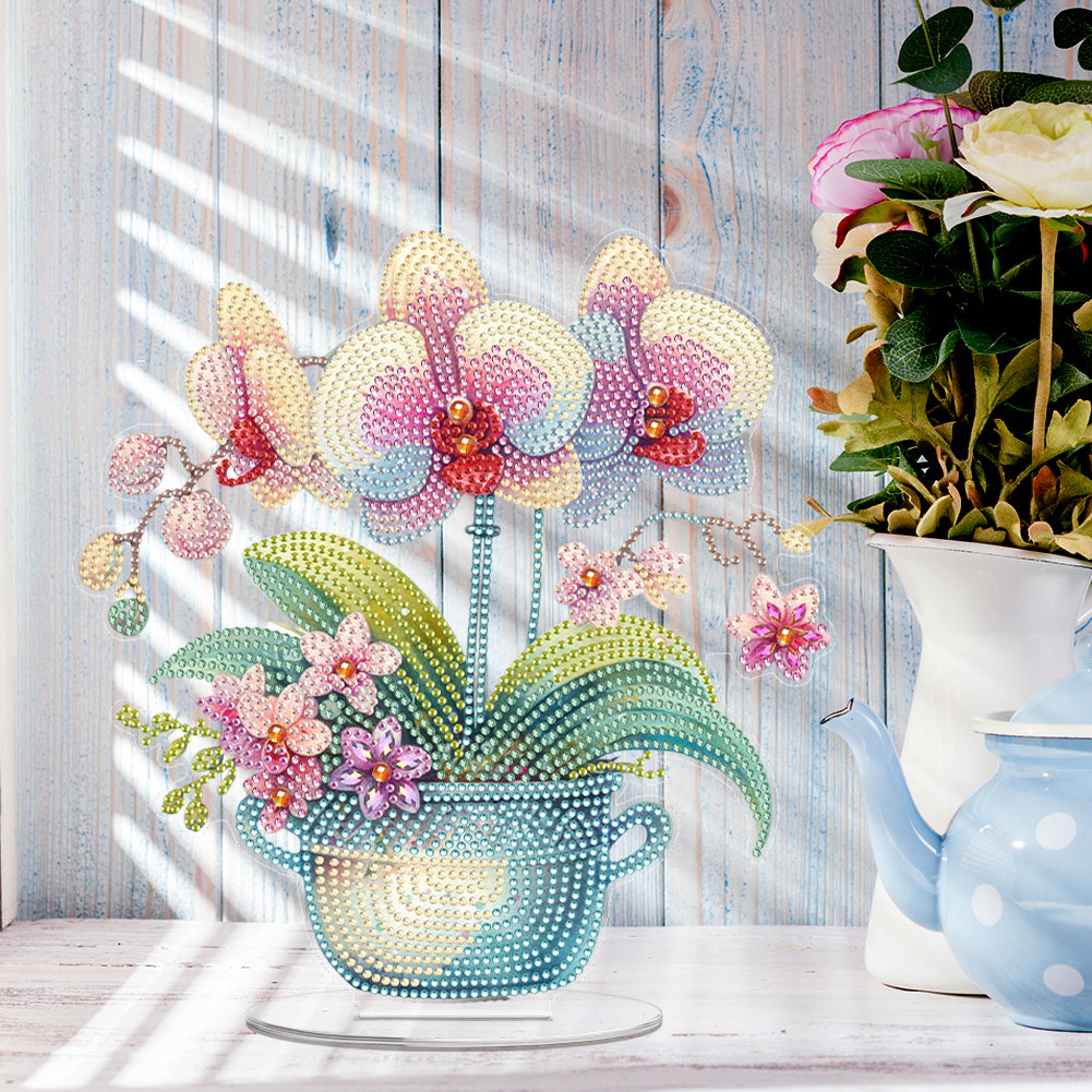 Acrylic Special Shaped Plants 5D DIY Diamond Art Tabletop Decorations for Adults
