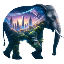 Load image into Gallery viewer, Diamond Painting - Full Round - Elephant And High-Rise (30*30CM)