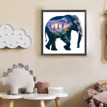 Load image into Gallery viewer, Diamond Painting - Full Round - Elephant And High-Rise (30*30CM)