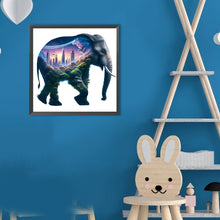 Load image into Gallery viewer, Diamond Painting - Full Round - Elephant And High-Rise (30*30CM)