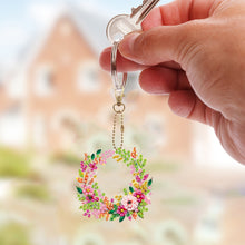 Load image into Gallery viewer, 6Pcs Double Sided Special Shaped Garland Diamond Painting Keychain for Beginners