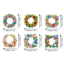 Load image into Gallery viewer, 6Pcs Double Sided Special Shaped Garland Diamond Painting Keychain for Beginners