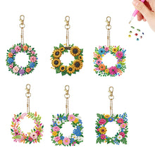 Load image into Gallery viewer, 6Pcs Double Sided Special Shaped Garland Diamond Painting Keychain for Beginners