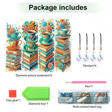 Load image into Gallery viewer, 4 Pcs Animal Diamond Painting Bookmarks Diamond Art Bookmarks for Book Lovers