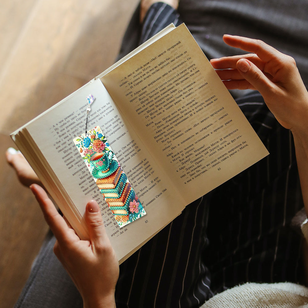 4 Pcs Animal Diamond Painting Bookmarks Diamond Art Bookmarks for Book Lovers