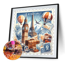Load image into Gallery viewer, Diamond Painting - Full Round - Famous Buildings With Stamps (30*30CM)
