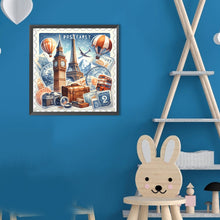 Load image into Gallery viewer, Diamond Painting - Full Round - Famous Buildings With Stamps (30*30CM)