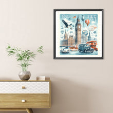 Load image into Gallery viewer, Diamond Painting - Full Round - Famous Buildings With Stamps (30*30CM)
