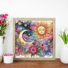 Load image into Gallery viewer, Diamond Painting - Partial Special Shaped - Sun, Moon, Flowers And Plants (30*30CM)