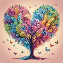 Load image into Gallery viewer, Diamond Painting - Partial Special Shaped - Butterfly Tree (30*30CM)