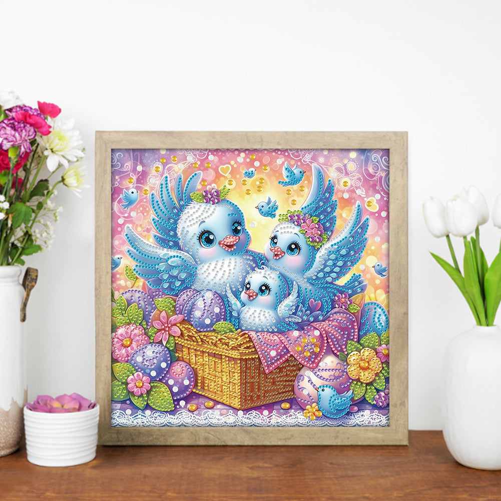 Diamond Painting - Partial Special Shaped - Bird (30*30CM)