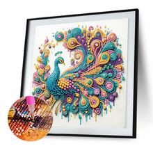 Load image into Gallery viewer, Diamond Painting - Partial Special Shaped - Peacock (30*30CM)