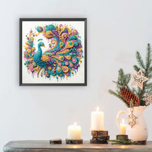 Load image into Gallery viewer, Diamond Painting - Partial Special Shaped - Peacock (30*30CM)