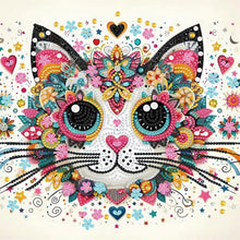Load image into Gallery viewer, Diamond Painting - Partial Special Shaped - Cat (30*30CM)