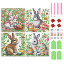 Load image into Gallery viewer, 4pcs Partial Special Diamond Painting Set - Easter Egg Bunny (30*30CM)