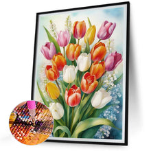 Load image into Gallery viewer, Diamond Painting - Full Round - Tulip Bouquet (30*40CM)