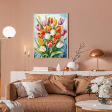 Load image into Gallery viewer, Diamond Painting - Full Round - Tulip Bouquet (30*40CM)