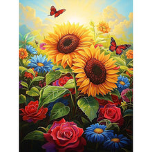 Load image into Gallery viewer, Diamond Painting - Full Round - Sunflower (30*40CM)