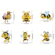 Load image into Gallery viewer, 6Pcs Bee Stakes Diamond Painting Kits Animal Diamond Art Kits for Garden Decor